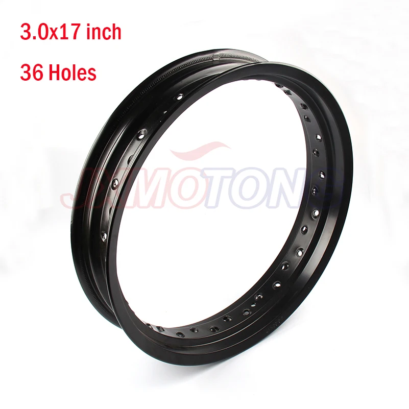 Buy Black Pit bike Rims Hub Ring 3.0x17"inch aluminum