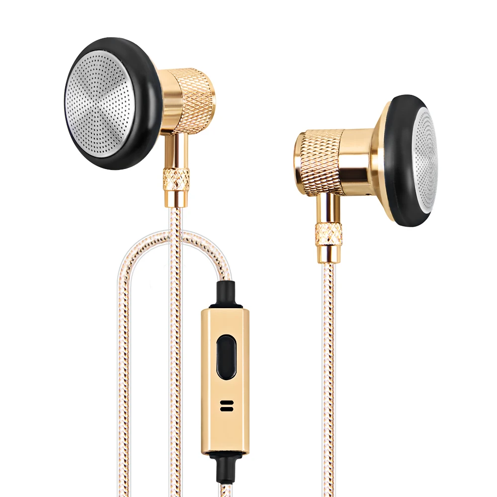 Metal Earphone Super Bass Headset With Mic Earbuds HIFI Stereo 3 5mm Subwoofer Sound Music Earphones