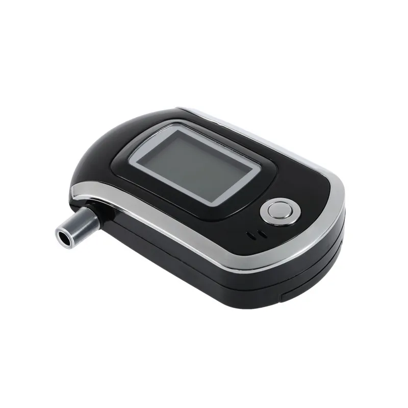 عالية الدقة اختبار الكحول LCD عرض شاشة الفم قطعة الرقمية المحمولة الذكية التنفس الكحول كاشف تنبيه مسموعة AT6000