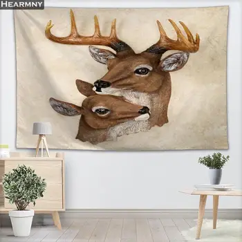 

Custom Deer Animals Wall Tapestry Home Decorations Wall Hanging Forest Tapestries For Bedroom 100x150CM,140x250CM