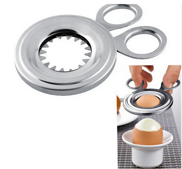 

1PC Boiled Egg Shell Topper Cutter Stainless Steel Egg Scissor Cooking Tool Convenient Clipper Gadgets Kitchen Utensils OK 0507