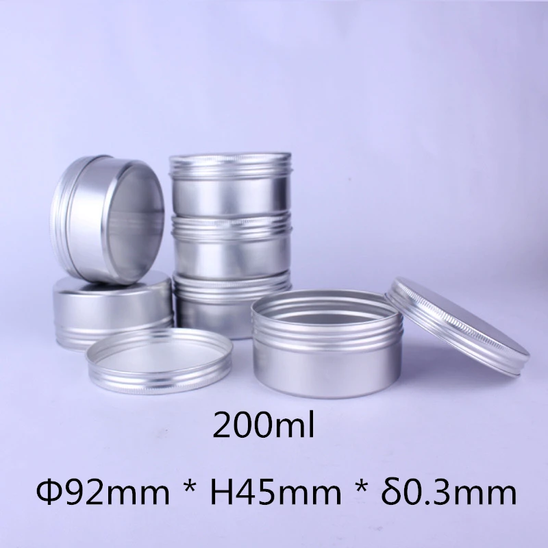 

200ML Tin Cans Tea Box Lid Candy Box Cosmetic Tins Storage Jars Empty Makeup Sample Containers Spices Box Gift Box Screw Top