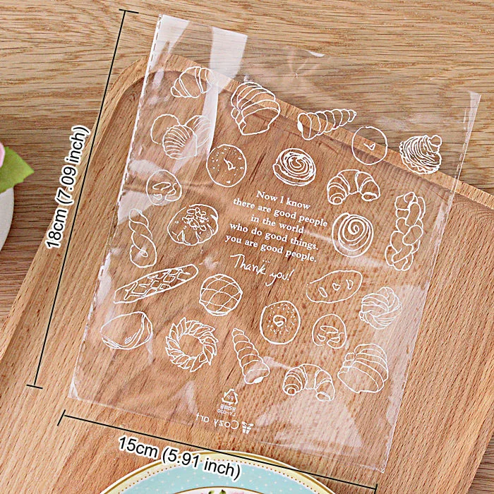 300 шт хлеба пластиковые пакеты печенья леденец конфеты печенье пластиковые упаковочные пакеты приспособление для выпечки вечерние подарочные пакеты