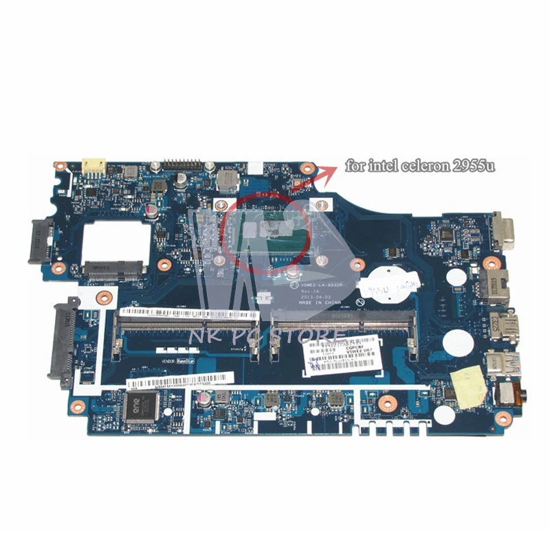 NOKOTION NB.MFM11.00A NBMFM1100A Main Board For Acer aspire E1-532 E1-532P Laptop Motherboard V5WE2 LA-9532P DDR3L цена NOKOTION NB.MFM11.00A NBMFM1100A Main Board For Acer aspire E1-532 E1-532P Laptop Motherboard V5WE2 LA-9532P DDR3L цены онлайн