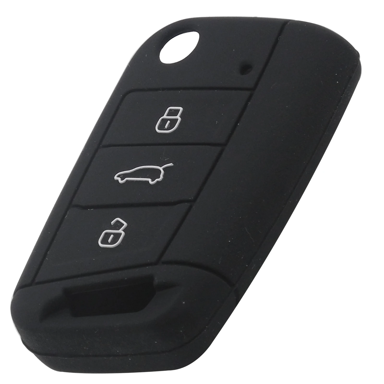 Стильный дистанционный Автомобильный ключ, силиконовый чехол, защитный чехол для Volkswagen VW Golf 7 Skoda Octavia A7, 3 кнопки, флип-брелок