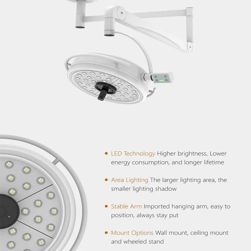 Высокое качество 108 W светодиодный хирургические лампа для обследования бестеневая лампа хирургии стоматологического отдела ПЭТ клинике