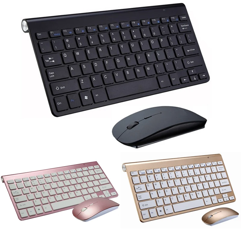 Wireless Keyboard Mini Office Home Portable Ergonomic Mouse Keyboard Combo Set for Mac Laptop Computer Desktop PC USB Receiver