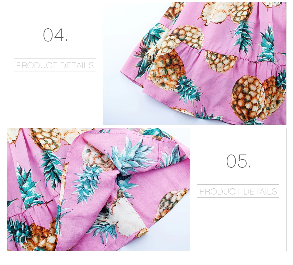 2 PCS/Set Summer Baby Girls Clothing Set Pineapple Print Off Shoulder Top+Skirt Ruffle Girls Dress Beach Sundress Robe Fille HTB1SmgSphSYBuNjSspjq6x73VXaP - 2 PCS/Set Summer Baby Girls Clothing Set Pineapple Print Off Shoulder Top+Skirt Ruffle Girls Dress Beach Sundress Robe Fille