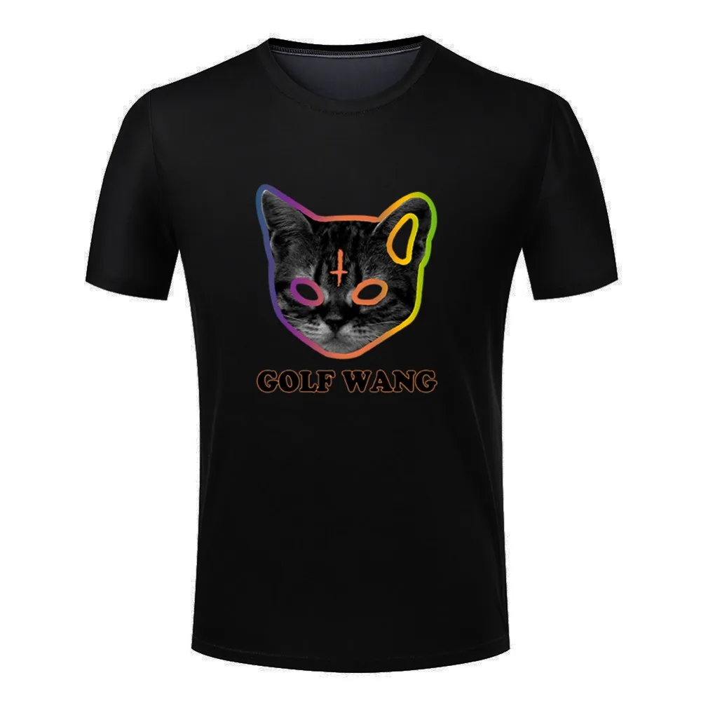 Plus size Cool Cat T shirts Men Odd Future Ofwgkta Wang Tyler Design