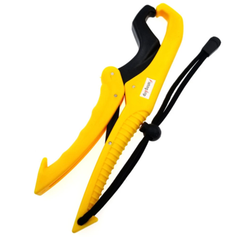 Yellow And Black 6 дюймов челюсть Дизайн Твердые Сильные губы Блокировка ручки рыболовные плоскогубцы Нескользящие плавающие Захваты пластик легко использовать портативный держатель - Цвет: Yellow And Black