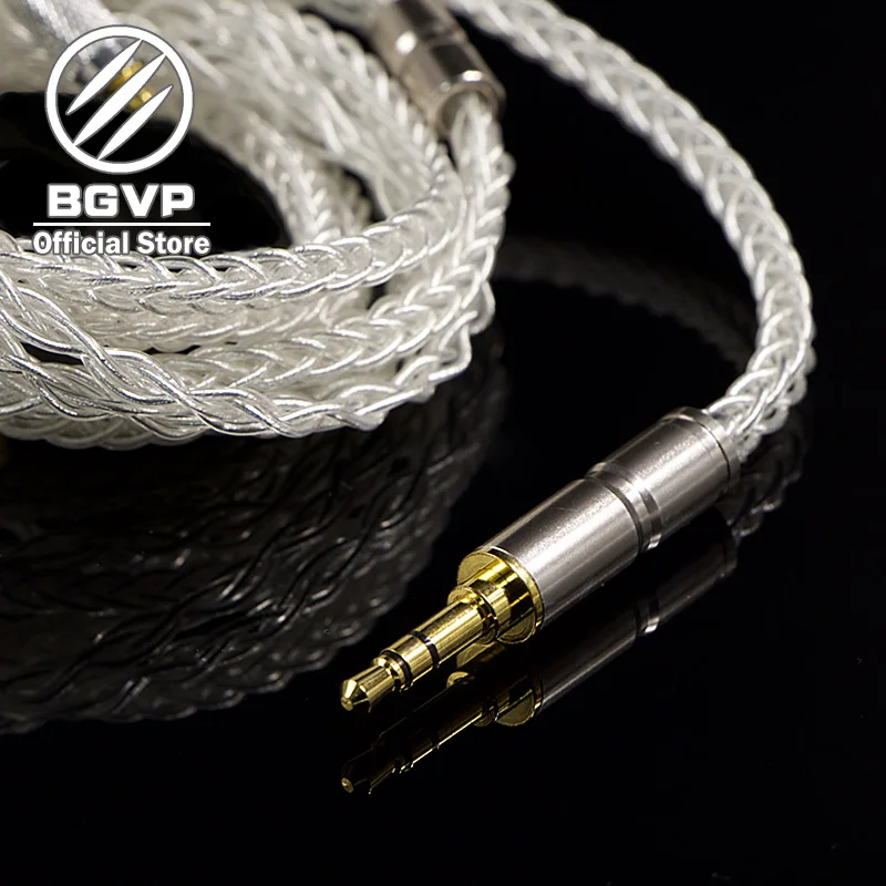 

BGVP 6N 400 core earphones OCC plated silver 2.5mm 3.5mm DIY aficionados MMCX interchangeable Hifi Headphone upgrade cable DM6