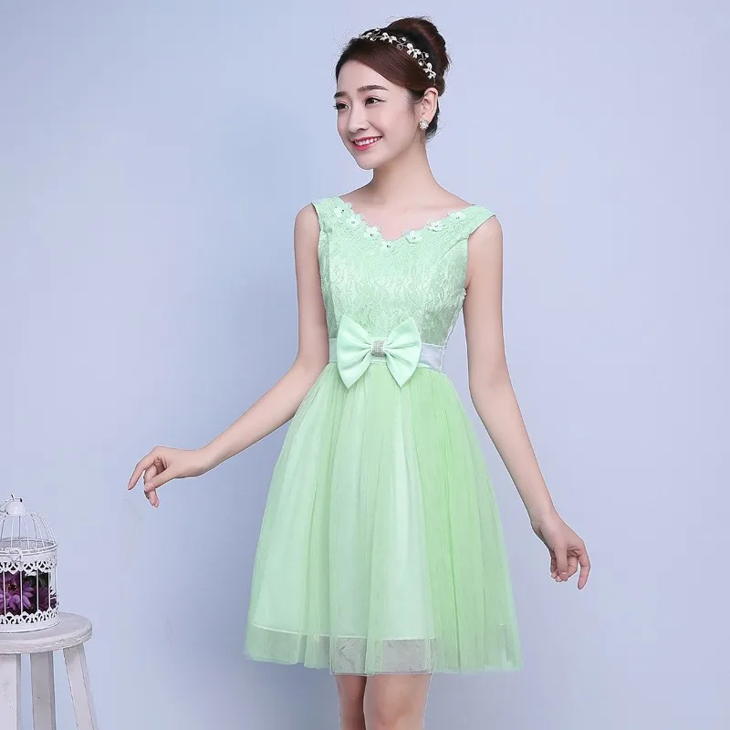 Abito cocktail verde touch