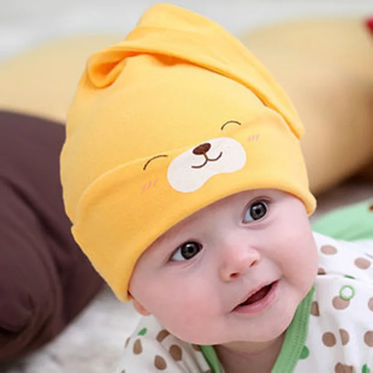 baby skull beanies cotton wool knit 