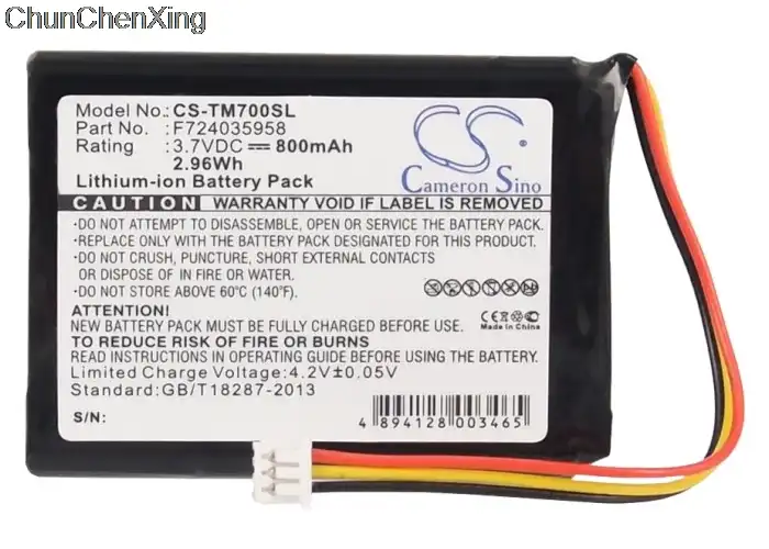 Batería Fit CE TomTom FMB0829021142 1100 mAh Li-Ion