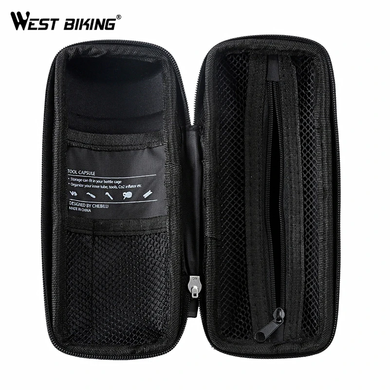 Best WEST BIKING Bike Tools Capsule Case Bicycle Accessories Repair Tools Kit Organizer Storage Riding Boxes Bottle Cycling Tool Bag 3