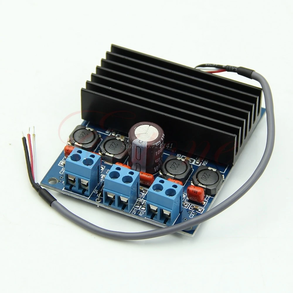 

TDA7492 D Class High-Power Digital Amplifier Board 2x50W AMP Board with Radiator