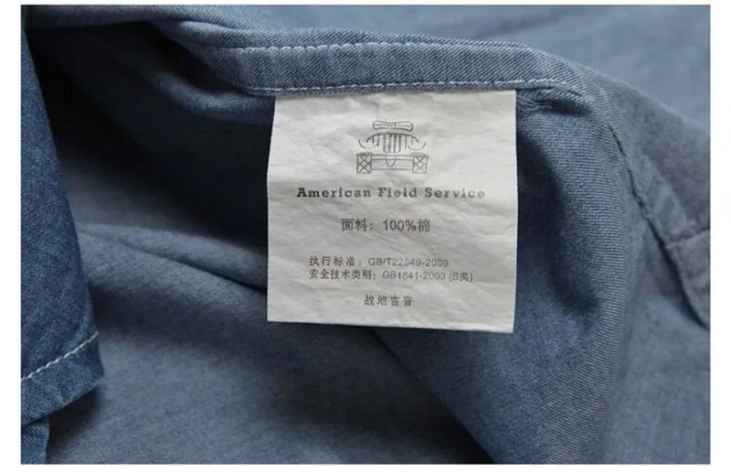 M~ 4XL 5XL Осень Весна мужские джинсовые рубашки с длинным рукавом Свободная хлопковая брендовая одежда размера плюс однотонные рубашки