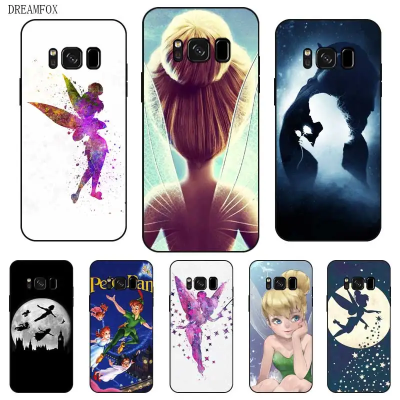 P225 Tinkerbell Черный силиконовый чехол Обложка для samsung Galaxy S5 S6 S7 S8 S9 S10 5G S10E S11 S11E Lite Edge