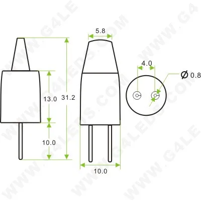 COB светодиодный led SMD G4 светодиодный светодиодные лампы 3 Вт 12VDC/12VAC морской RV лодка BULBCAPSULE кремния G4 IP защиты 10 шт./лот