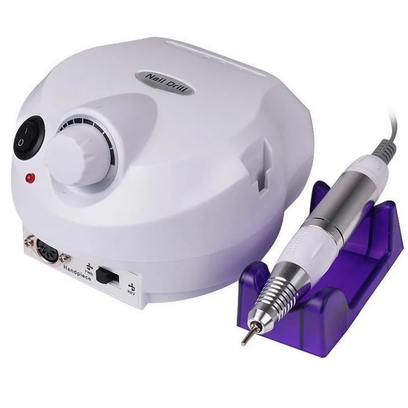 US With Version Silicone Case Anti-scald Handle 35000RPM Pro Electric Nail Drill Machine EU/Manicure Machine File Kit Nail Tools
