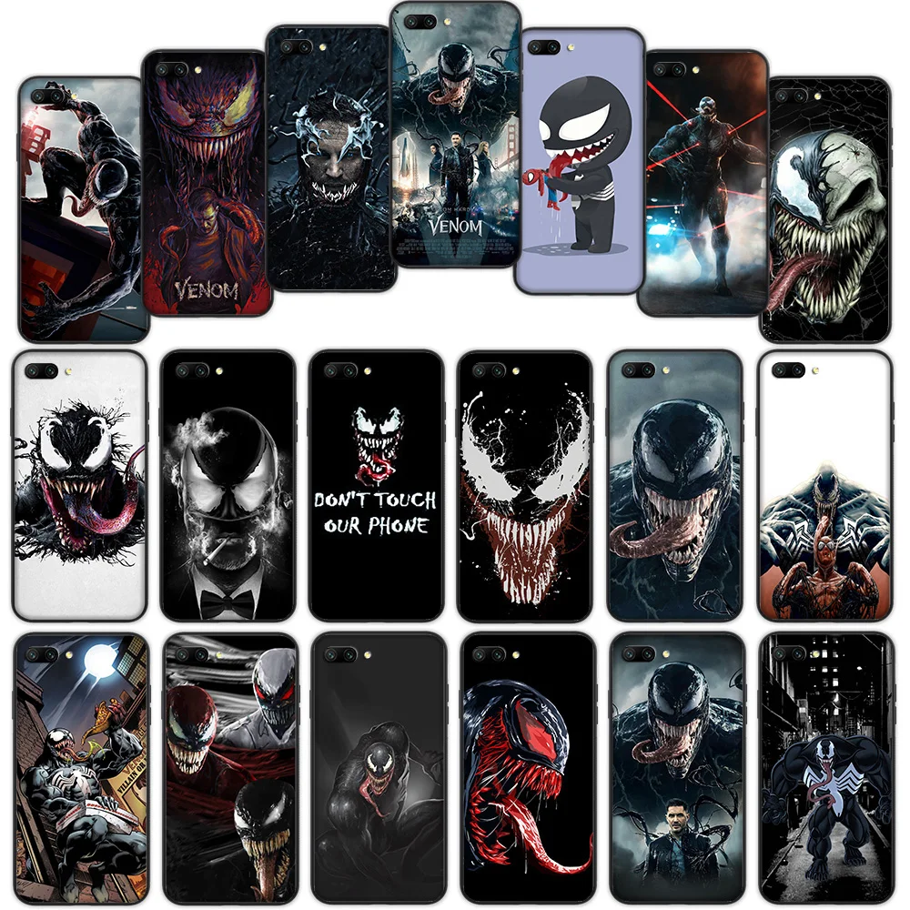 

Venom Marvel Pretty Soft Cover Case for Huawei Honor 10 Note 10 9 Lite 8X 7A 3GB Pro Y6 Y7 Y9 Prime Nova 3