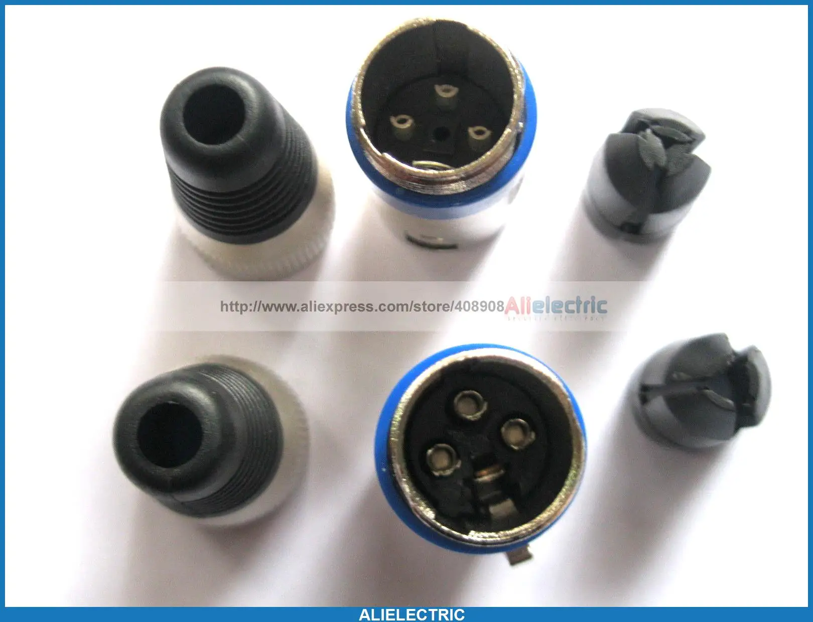 

10 Set 3 Pin XLR Audio Cable Connector Mic Plug Jack