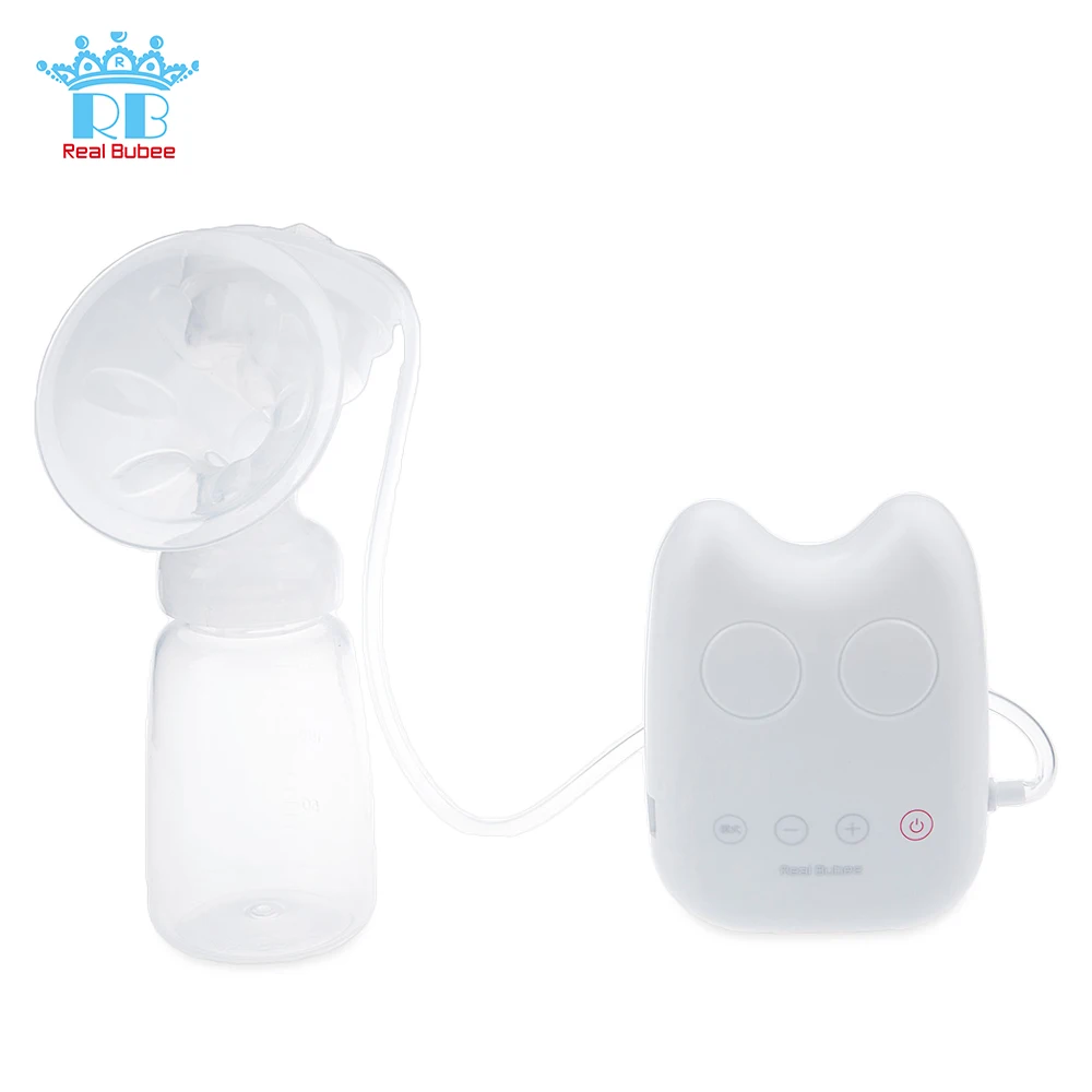 Электрический молокоотсос Real Bubee с USB Мощное всасывание сосков в бутылке BPA