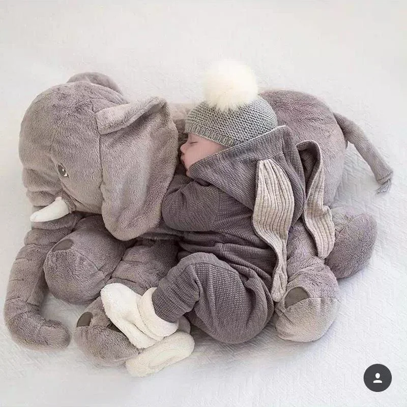 Hot 55CM Large Plush Elephant Toy Kids Sleeping Baby Animal Elephant