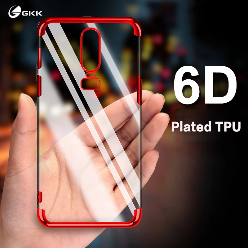 

GKK Case for Oneplus 6T 5t 5 6 7 Case Soft Silicone Flexible Cover Phone Anti-shock Waterproof Slim for Oneplus6T 5 5T 7Pro Case