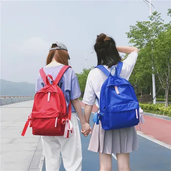 

Women Girls Canvas Backpack Teen Vintage Casual korean style School Fashion Brand Large Capacity travel bag for Baby Mom Carry