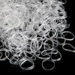 400 шт./упак. волос кольцо веревки связывают инструмент прозрачный эластичной резинкой волос галстук BraidsHairstyle Холдинг группа