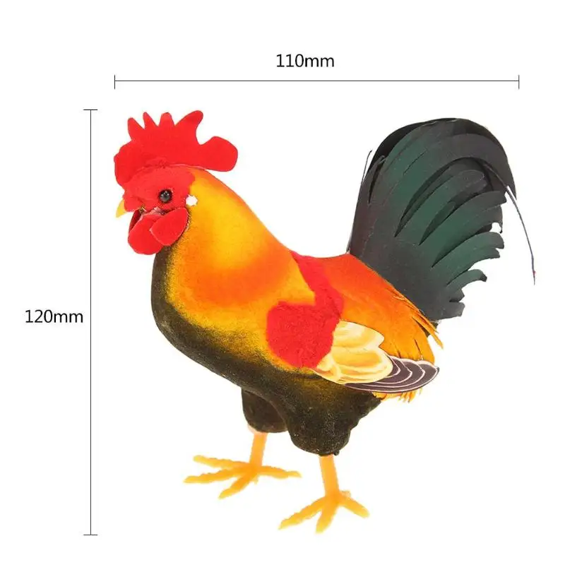 1 шт. имитация пены модель петуха поддельные искусственные имитация животного домашнее садовое украшение миниатюрное украшение домашнее украшение