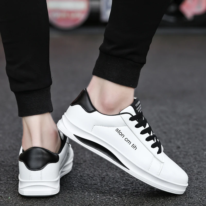 Большой размеры для мужчин черный, белый цвет дышащие уличные спортивные кроссовки спортивная обувь резиновая подошва Нескользящие поверхности Chaussures Hommes