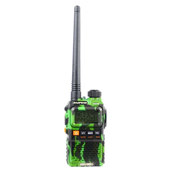Зеленая камуфляжная рация Vhf Uhf Baofeng Двухдиапазонная для двусторонней охоты мини