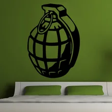 Top Seling Cabecera Vinilo Etiqueta de La Pared Home Arte Decorativo Mural de la Pared Diseño Ejército Granada PVC Ahueca Hacia Fuera de La Pared Calcomanías Y-645