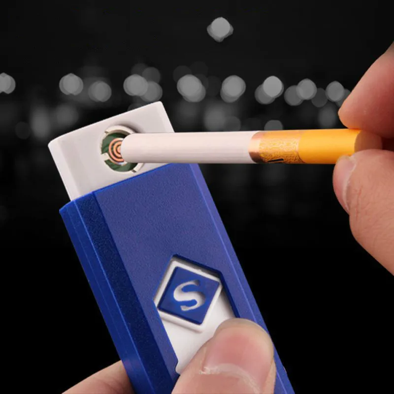 Super Windproof Smokeless Flameless USB Charging Lighter Electronic Cigarette Lighters Smoking Accessories For Man | Дом и сад