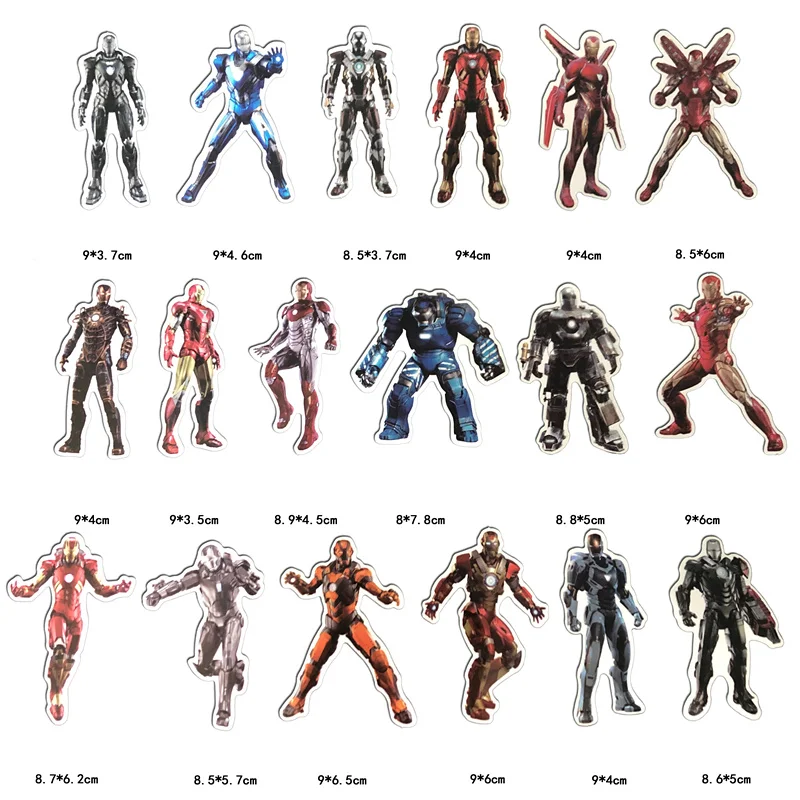 54PCS Marvel The Avengers iron man Stickers Sets Cartoon Anime Sticker For Laptop Fridge Phone Guitar Super Hero Stickers Pack