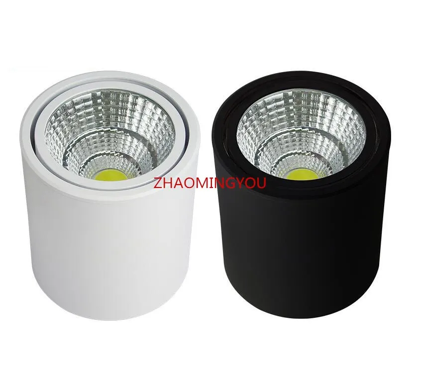 YOU Surface mounted dimmable led COB downlight 6W 10W 15W 20W 25W 30W led lamp ceiling AC85-265V spot light with led driver