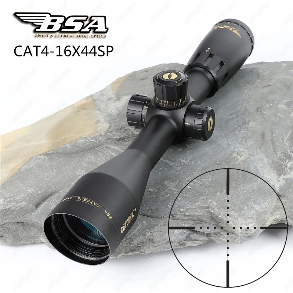 

BSA Catseye 4-16X44SP Tactical Optical Sight Side Parallax Riflescope Mil-dot Hunting Rifle Scope