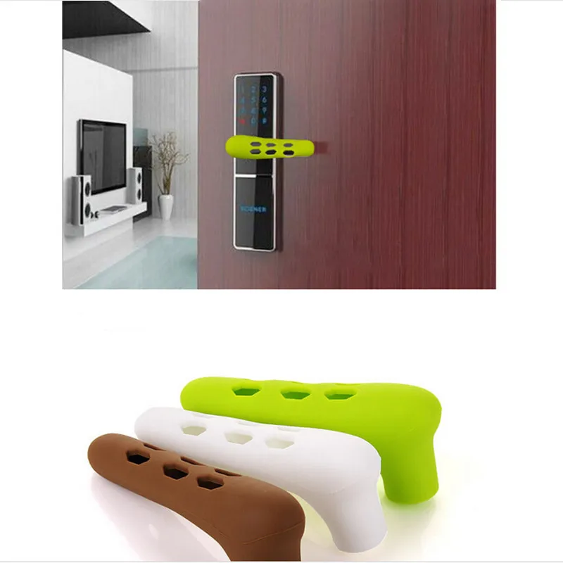 Silicone Protector Child Door Handle Gloves Door Handle Anti-collision Covers Baby Safety Cover Home Decor Silicona Door Handle