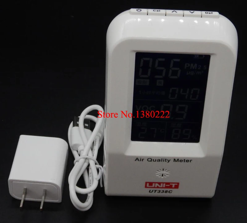 Air Quality Meter Uni-t UT338C VOC formaldehyde detector PM2.5 monitoring tester dust haze Temperature Humidity Moisture Meter