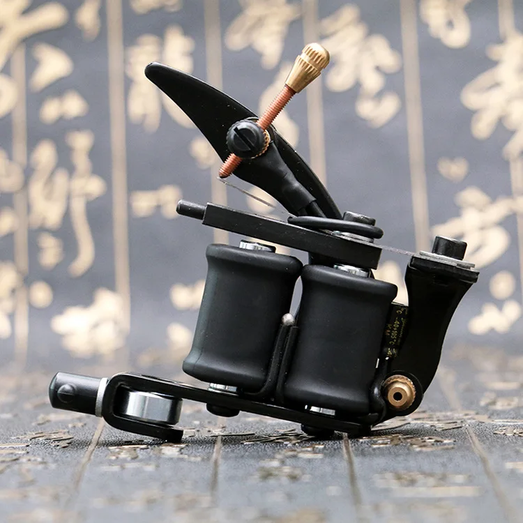 1pcs Tattoo Machine Gun For Liner Shader 8 Wraps Reels Tattoo Machine Handmade Artist Basic Starter secant equipment tattoo kit tattoo supplies