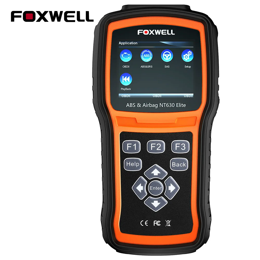 FOXWELL NT630 Elite OBD2 Automotive Scanner ABS SAS Airbag Crash Data