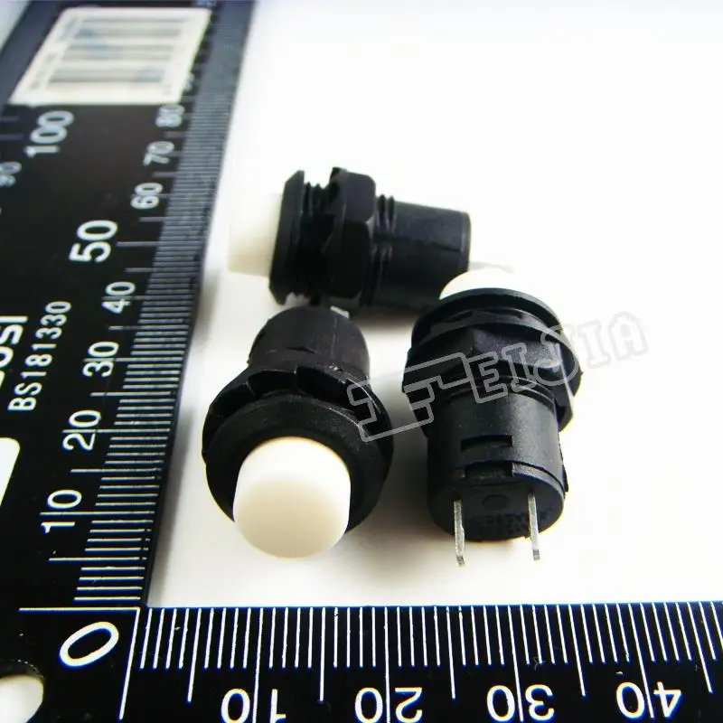 

DS-425B Button color White 1A/250VAC ON-OFF 2Pin Non Self-locking Push Button Switch (Self reset switch) 20Pcs/lot