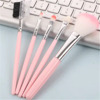 

New 5Pcs Pro Beauty Makeup Brush Set Foundation Powder Eye Shadow Blush Eyebrown Lip Blending Make Up Pincel Maquiagem