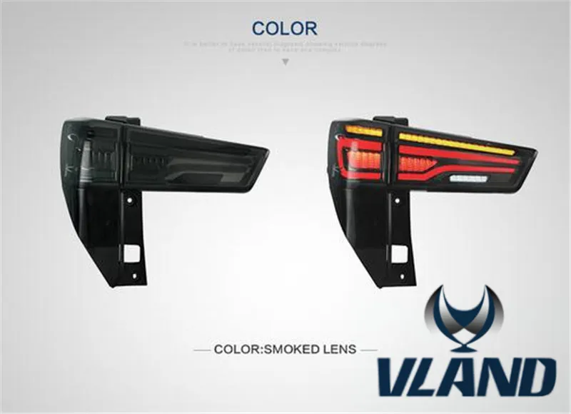 Автомобильный задний светильник VLAND для Innova светодиодный задний светильник 22016 для Innova задний фонарь с DRL+ Реверс+ тормоз