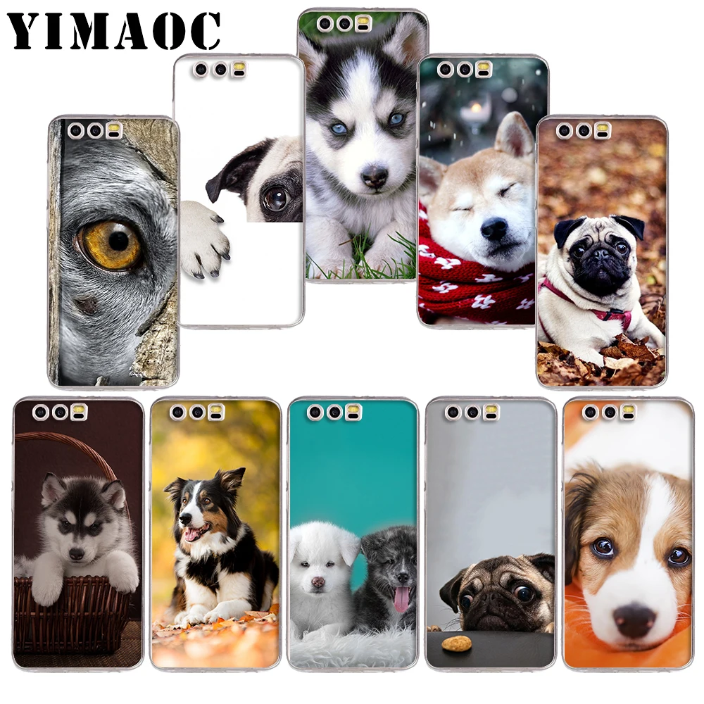 

YIMAOC 116z Cute Cartoon Dog Soft TPU Case for Huawei Honor 10 9 lite 7A Pro 7C 7X 8X Nove 3 3i