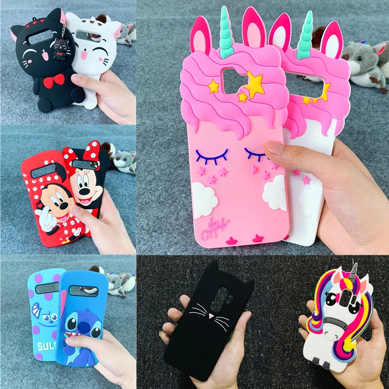 

Cartoon Minnie Stitch Unicorn Cat Case Soft Silicone Cover for Samsung Galaxy S10 Lite S9 S8 Plus S10e S7 Edge S6 Note 8 9 Cases