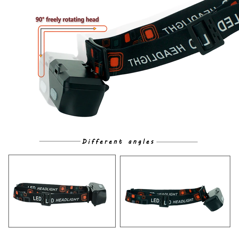 Фара USB Mini 3 режима Водонепроницаемый светодиодный налобный фонарь Cob фонари перезаряжаемый водонепроницаемый головной фонарик 18650 Головной фонарь