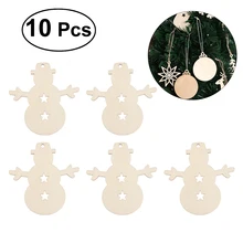 10 шт. рождественское пустое дерево древесные срезы смешанные формы поделки украшения вырезы для вечерние Декор на свадьбу День рождения